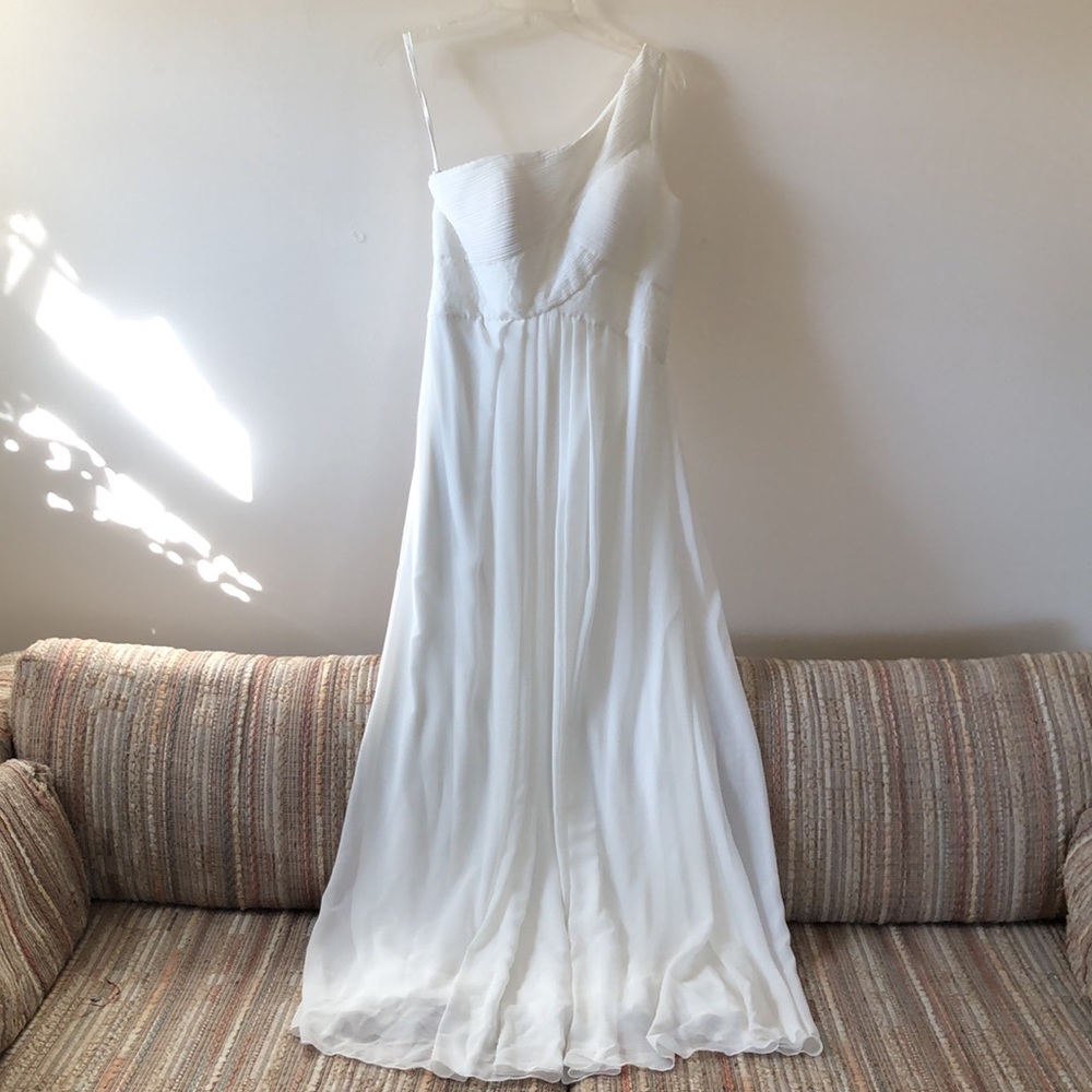 Morilee Madeline Gardner Bridesmaid Dress in White